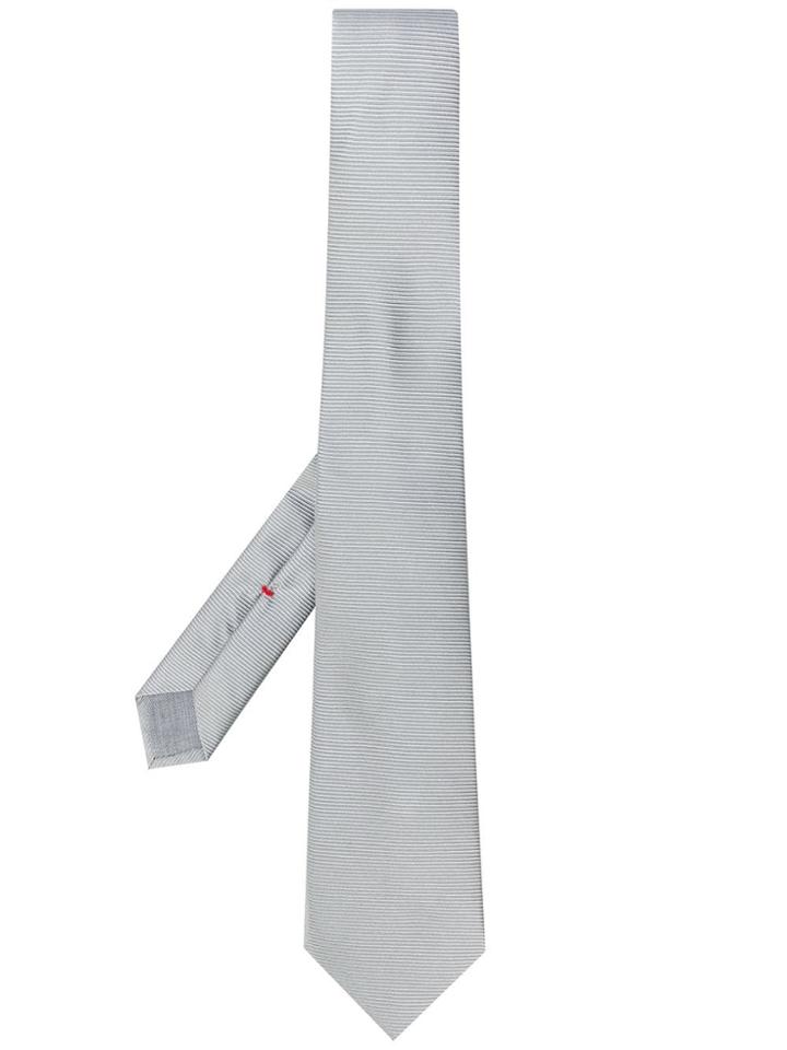 Dell'oglio Micro Ribbed Tie - Green