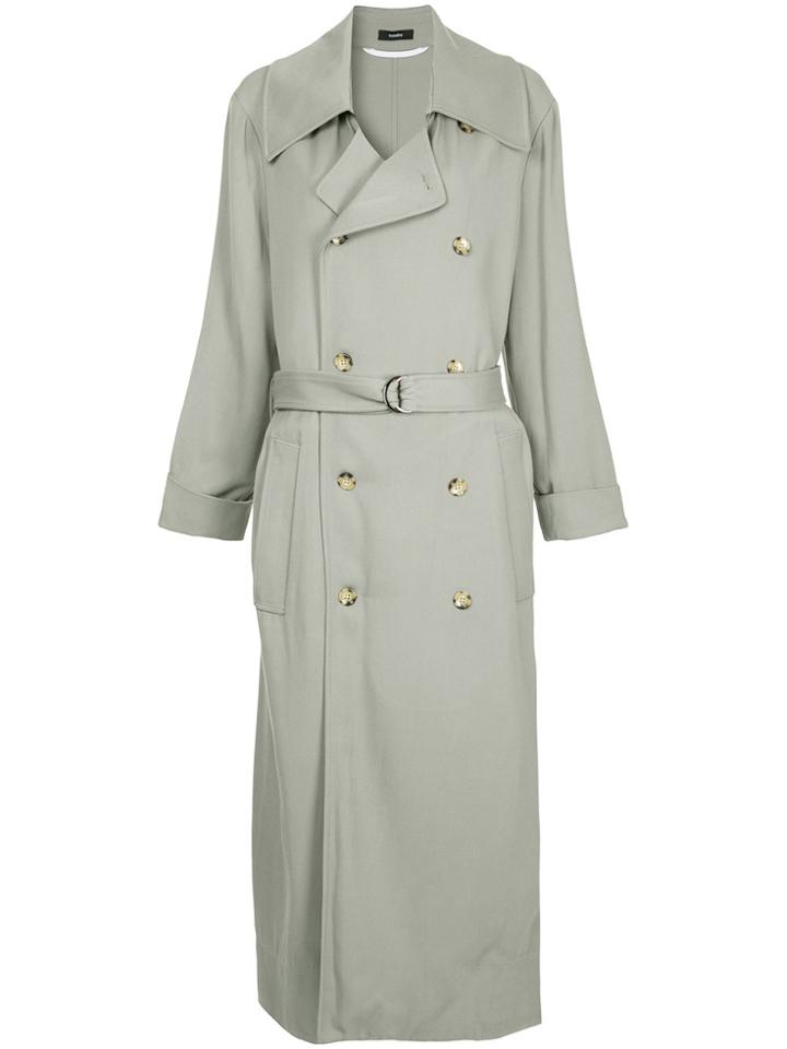 Bassike Classic Trench Coat - Grey