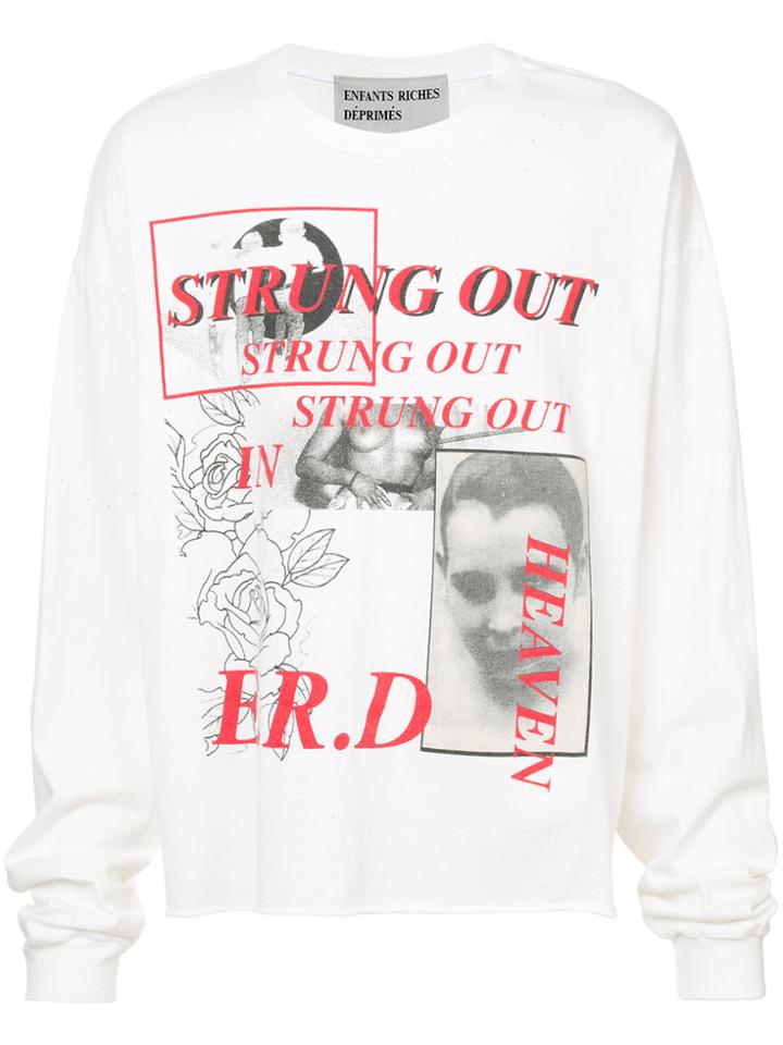 Enfants Riches Déprimés Photo Print Slogan Sweatshirt - White