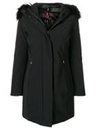 Rrd Fur Hood Down Coat - Black