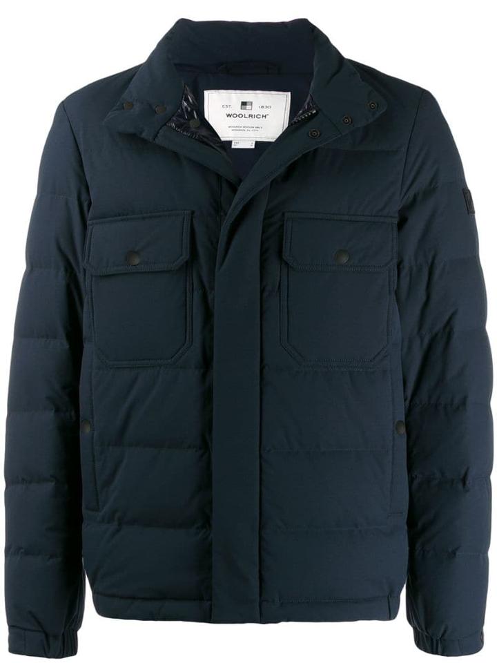 Woolrich Short Padded Jacket - Blue
