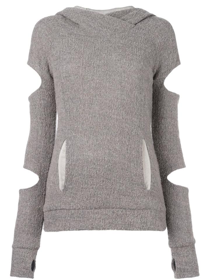 Andrea Ya'aqov Distressed Jumper, Women's, Size: Small, Nude/neutrals, Bamboo/modal/virgin Wool