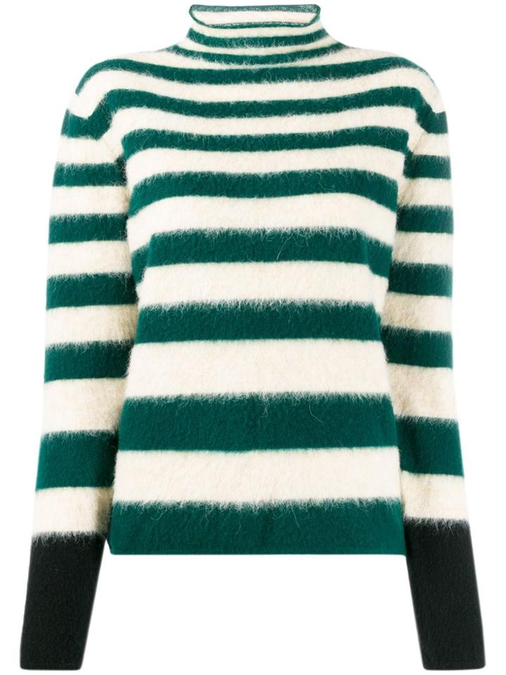 Marni Stripped Wool Jumper - Green
