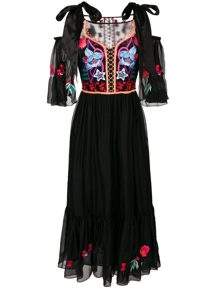 Temperley London Botanist Dress - Black