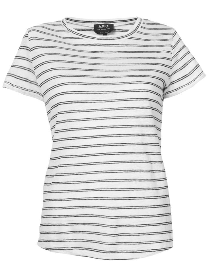 A.p.c. Striped T-shirt - Nude & Neutrals