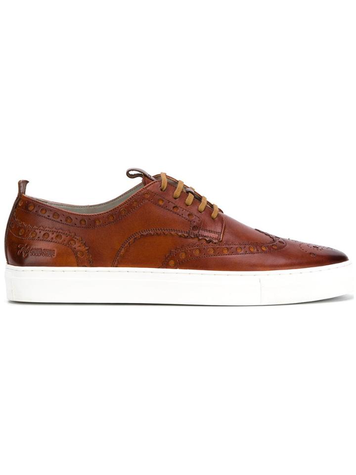 Grenson Brogue Sneakers - Brown