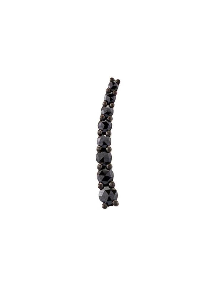 Alinka Dasha Black Diamond Right Side Earring - Metallic