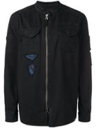 John Varvatos Collarless Jacket - Black