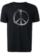 John Varvatos Peace Symbol T-shirt, Men's, Size: Small, Black, Cotton/modal