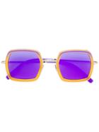 Cutler & Gross Square-hooded Sunglasses - Yellow & Orange