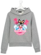 Dsquared2 Kids Surfing Beach Hoodie, Girl's, Size: 16 Yrs, Grey