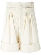 Jw Anderson Pleated Knee Shorts - Nude & Neutrals