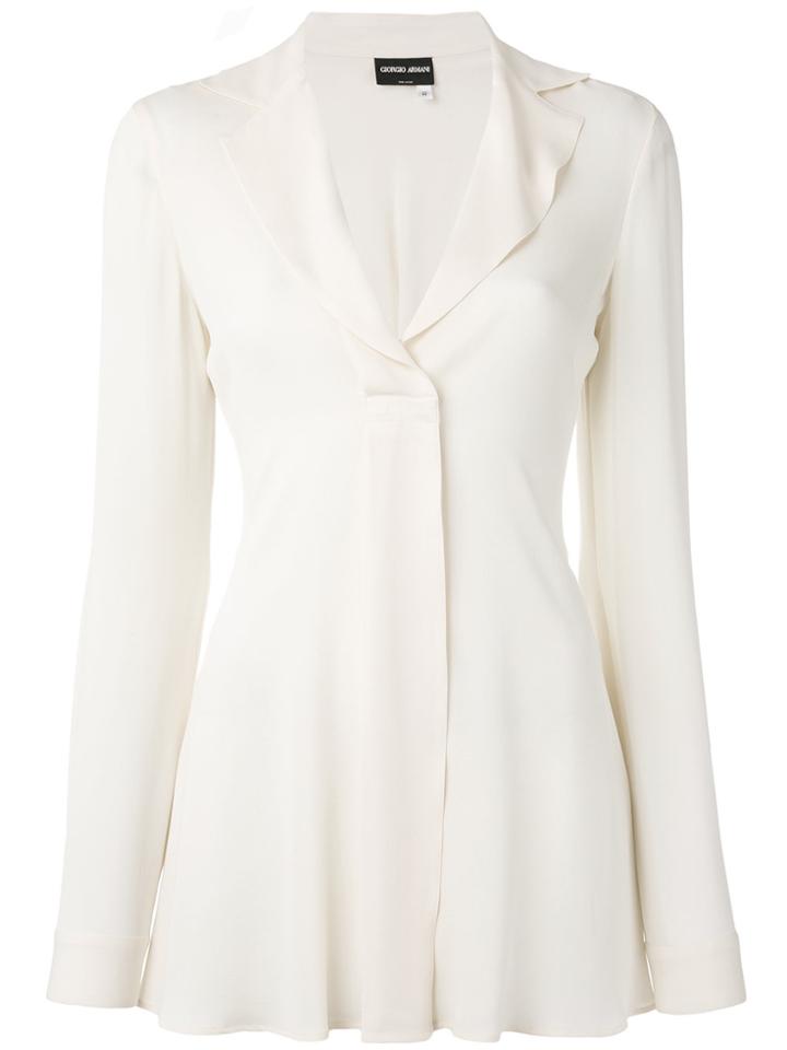 Giorgio Armani Vintage Flared Shirt - Nude & Neutrals