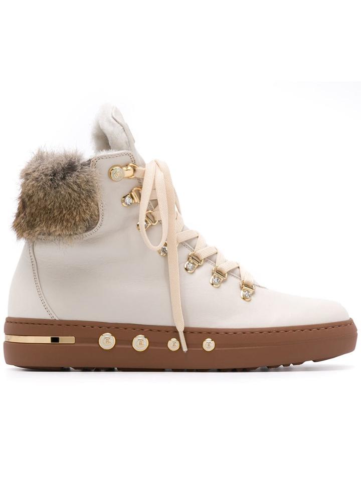 Baldinini Laced Ankle Boots - Neutrals