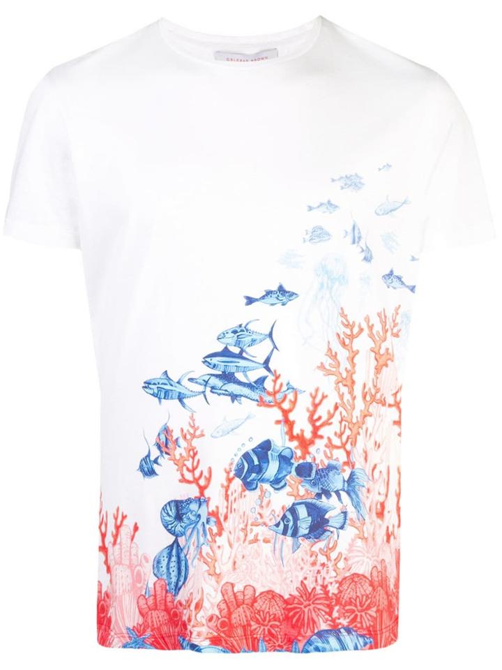 Orlebar Brown Abstract Print T-shirt - White
