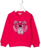 Kenzo Kids Tiger Sweatshirt, Girl's, Size: 8 Yrs, Pink/purple