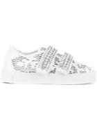 Suecomma Bonnie Melody Embellished Sneakers - White