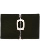 Jw Anderson Zip Fitted Scarf - Green