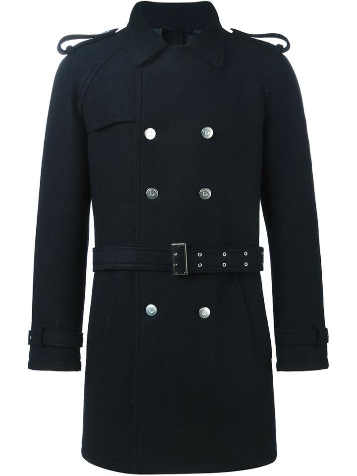 Neil Barrett Belted Peacoat