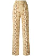 Givenchy Snakeskin Print Trousers - Nude & Neutrals