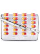 Moschino Pill Blister Pack Crossbody Bag, Women's, Yellow/orange
