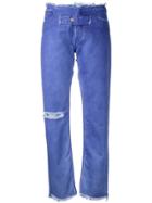Alyx Front Strap Tapered Jeans - Blue