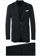 Neil Barrett - Slim Fit Suit - Men - Cotton/polyester/spandex/elastane/virgin Wool - 48, Black, Cotton/polyester/spandex/elastane/virgin Wool