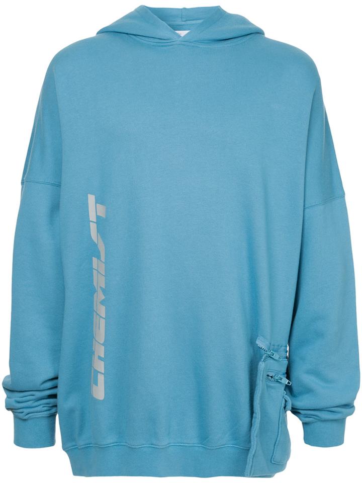 C2h4 Side Bag Hoodie - Blue