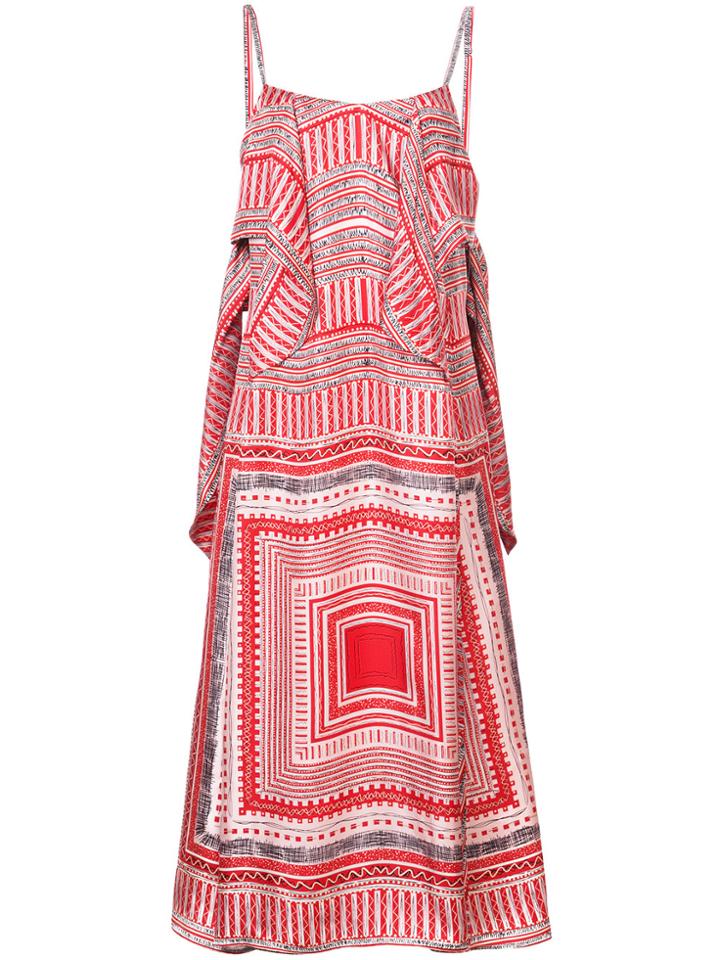 Derek Lam Cami Dress With Knot Detail - Red