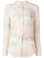 Raquel Allegra Tie-dye Print Shirt, Women's, Size: 1, Nude/neutrals, Silk