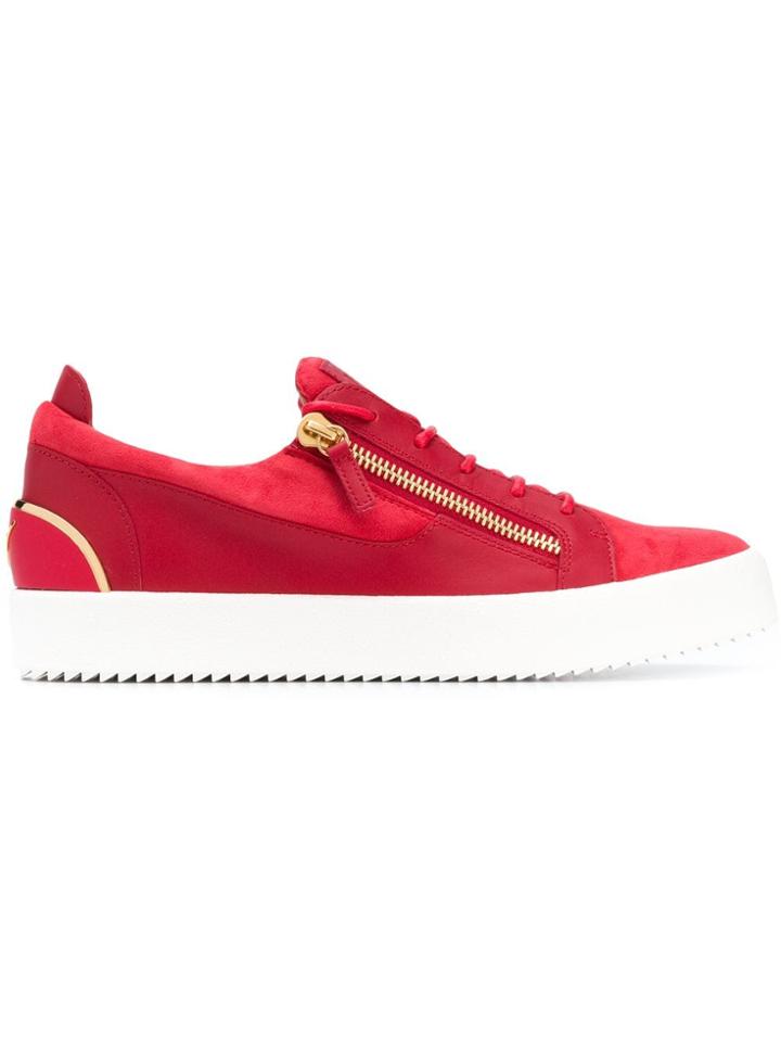 Giuseppe Zanotti Frankie Low Top Sneakers - Red