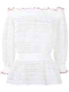 Alexander Mcqueen - Lace Knit Top - Women - Silk/cotton/polyamide - M, Nude/neutrals, Silk/cotton/polyamide