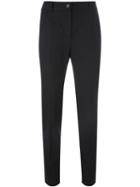 Dolce & Gabbana Slim Fit Trousers, Women's, Size: 42, Black, Polyamide/spandex/elastane/virgin Wool