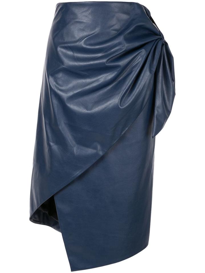 Bianca Spender Trapeze Midi Skirt - Blue