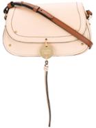 See By Chloé - Hanging Tassel Bag - Women - Cotton/calf Leather - One Size, Nude/neutrals, Cotton/calf Leather