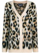 Boutique Moschino Leopard Print Cardigan - Brown