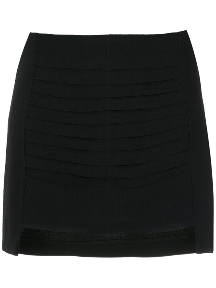 Andrea Bogosian Pleated Details Skirt - Black