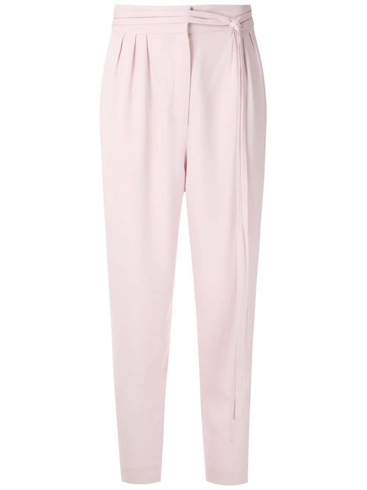 Andrea Marques Belted Tapered Trousers - Pink