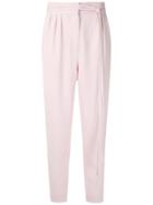 Andrea Marques Belted Tapered Trousers - Pink