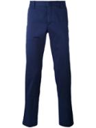 Z Zegna - Suit Trousers - Men - Cotton/spandex/elastane - 52, Blue, Cotton/spandex/elastane