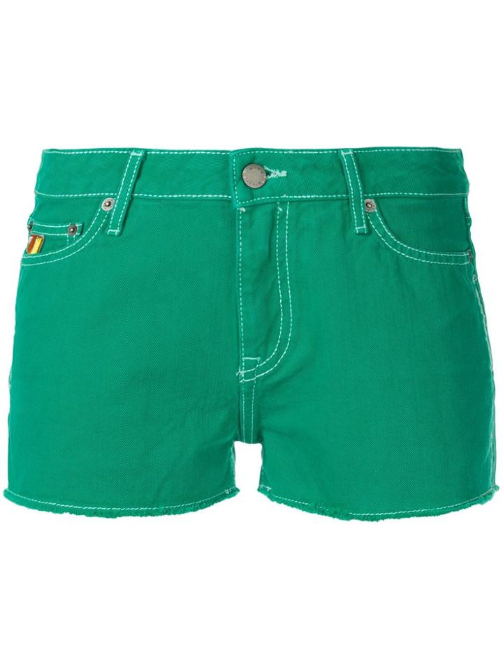 Mira Mikati Basic Denim Shorts - Green