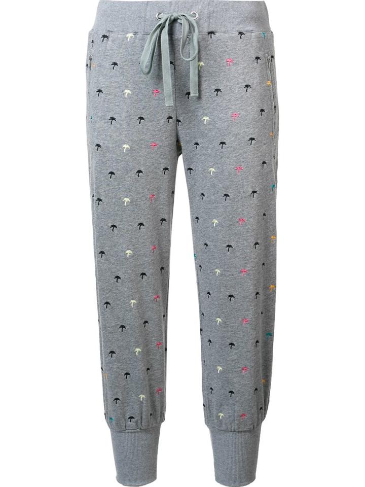 Thomas Wylde 'burning Rubber' Track Pants, Women's, Size: Large, Grey, Cotton/polyester