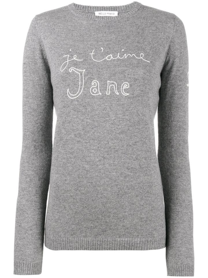 Bella Freud Je T'aime Jane Jumper - Grey