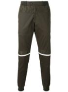 Les Hommes Urban - Buttoned Waist Jogging Trousers - Men - Cotton/polyester/spandex/elastane - 52, Green, Cotton/polyester/spandex/elastane
