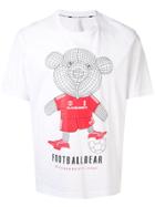 Blackbarrett Footballbear Graphic T-shirt - White
