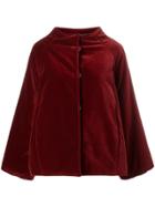 Gianluca Capannolo Oversized Velvet Jacket - Red
