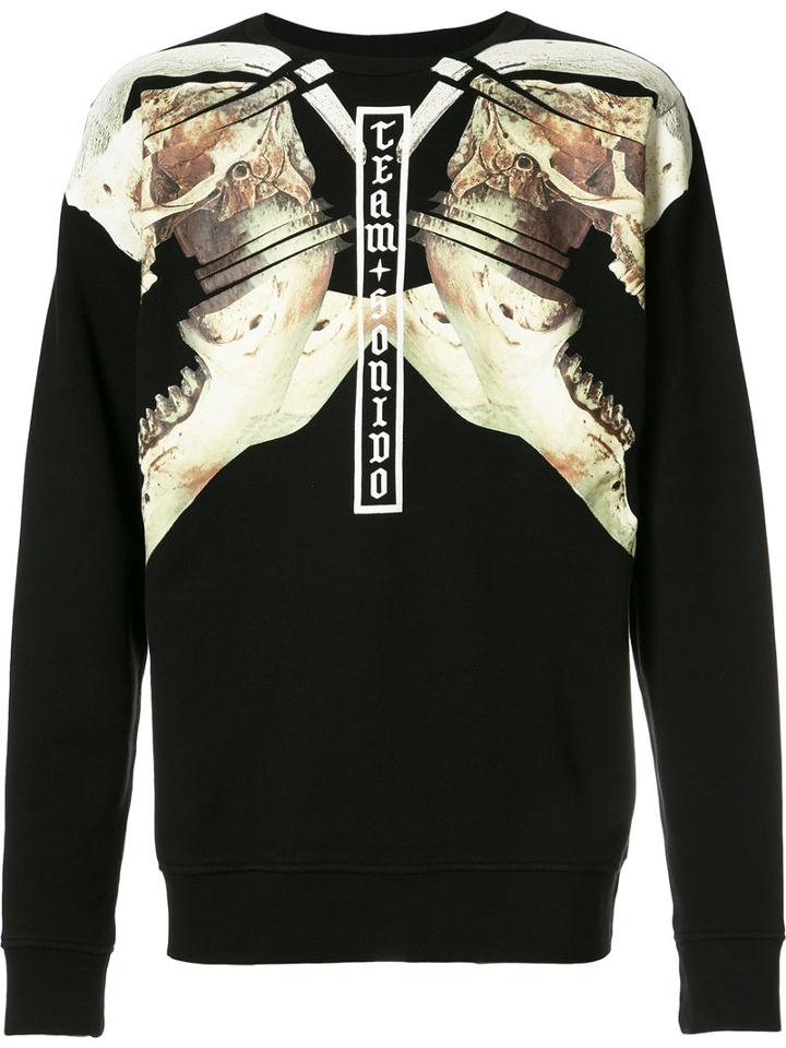 Marcelo Burlon County Of Milan - Printed Sweatshirt - Men - Cotton - M, Black, Cotton