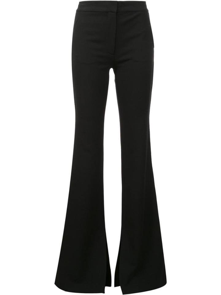 Tibi Flared Trousers - Black
