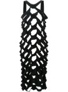 Max Tan Lattice Dress, Women's, Size: 38, Black, Spandex/elastane/rayon