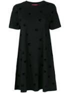 Mcq Alexander Mcqueen - Swallow Print Dress - Women - Cotton - Xs, Black, Cotton